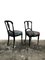 Victorian Vintage Aesthetic Movement Ebonised Hall Chairs in Velvet Fabric by House of Hackney, Set of 2 4