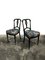 Set of Victorian Vintage Aesthetic Movement Ebonised Hall Chairs in Velvet Fabric by House of Hackney, Image 1