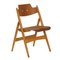 Wooden Folding Chair by Egon Eiermann for Wilde + Spieth, 1960s 1