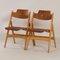 Sedia pieghevole in legno di Egon Eiermann per Wilde + Spieth, anni '60, Immagine 10