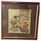 Totoya Hokkei, japanische Figuren, 1800er, Original Holzschnitt, gerahmt 1
