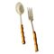 Salad Cutlery in Faux Bamboo, France, 1970, Set of 2, Image 1