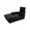 Leather Lounger in Black by Koinor Volare 3