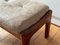 Mid-Century Danish Teak Stool & Ottoman, 1960s, Image 5