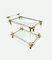 Italian Serving Bar Cart in Acrylic and Brass, 1970s 4