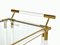 Italian Serving Bar Cart in Acrylic and Brass, 1970s 10