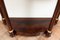 19th Century French Console Demi Lune in Mahogany Feather with Belgian Black Marble Top, Image 4
