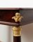 19th Century Empire French Desk in Mahogany Feather in Golden Bronze, Image 3
