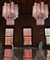 Glass Tube Chandelier with 30 Albaster Pink Glasses, 1990s 11