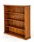 Victorian Blonde Oak Open Bookcase, 1890s 2