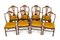Hepplewhite 6 Dining Chairs and 2 Armchairs in Mahogany, 1890s, Set of 8, Image 1