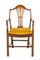Hepplewhite 6 Dining Chairs and 2 Armchairs in Mahogany, 1890s, Set of 8 9