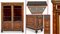 French Rosewood Display Cabinet with Marquetry Inlays, 1860 1