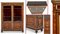 French Rosewood Display Cabinet with Marquetry Inlays, 1860, Image 1
