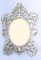 Oval Silver Gilt Mirror with Rococo Frame, Image 1