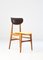 Mid-Century Swedish Skai & Velvet Chairs, 1950s, Set of 4 4