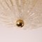 Vintage Italian Ceiling Light with Decorated Leaves in Murano Glass, 1980s 8