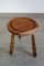 Tabouret Tripode Vintage Brutaliste, France, 1930s 6