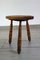 Vintage Brutalist Tripod Stool, France, 1930s 7