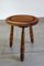 Tabouret Tripode Vintage Brutaliste, France, 1930s 1