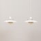 Danish PH 5 White Pendant Lamps by Poul Henningsen for Louis Poulsen, 1960s, Set of 2 1