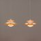 Danish PH 5 White Pendant Lamps by Poul Henningsen for Louis Poulsen, 1960s, Set of 2 8