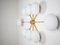 Stella Gebürstete Abend Deckenlampe aus Messing & Opalglas von Design für Macha 3