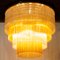 Large Italian Ceiling Light with Glass Rods and Pearl, 1980s 2