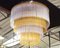 Large Italian Ceiling Light with Glass Rods and Pearl, 1980s 5