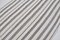 Handgefertigter Teppich aus Hanf in Weiß & Schwarz mit Naturstreifen 5