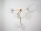 Unpolierte Stella Fan Deckenlampe aus Messing & Opalglas von Design für Macha 3