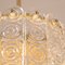 Lámpara colgante italiana de cristal de Murano con texturas de círculos, años 90, Imagen 7