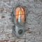 Industrielle Graue Vintage Wandlampe aus Klarglas Scones von Industria Rotterdam 3