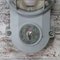 Industrielle Graue Vintage Wandlampe aus Klarglas Scones von Industria Rotterdam 8
