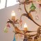 Lampadario grande a otto luci con gocce in vetro di Murano, anni '90, Immagine 6