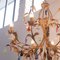 Large Burnished Eight Light Chandelier with Murano Glass Drops, 1990s 8