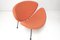 Coral Orange Slice F437 Lounge Chairs by Pierre Paulin for Artifort, Set of 2 3