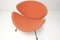 Coral Orange Slice F437 Lounge Chairs by Pierre Paulin for Artifort, Set of 2 4