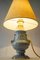 Lampe de Bureau Art Déco en Céramique avec Abat-Jour en Tissu, Vienna, 1930s 10