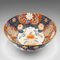 Cuenco Imari japonés Art Déco vintage grande de cerámica, años 80, Imagen 2