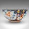 Cuenco Imari japonés Art Déco vintage grande de cerámica, años 80, Imagen 6