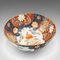 Große japanische Art Deco Imari Schale aus Keramik, 1980er 1