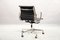 Mid-Century Black Leather Model EA 117 Swivel Chair by Charles & Ray Eames for Vitra 4