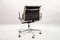 Mid-Century Black Leather Model EA 117 Swivel Chair by Charles & Ray Eames for Vitra 5