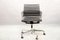 Mid-Century Black Leather Model EA 117 Swivel Chair by Charles & Ray Eames for Vitra 10