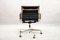 Mid-Century Black Leather Model EA 117 Swivel Chair by Charles & Ray Eames for Vitra 9