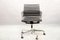 Mid-Century Black Leather Model EA 117 Swivel Chair by Charles & Ray Eames for Vitra 5