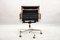 Mid-Century Black Leather Model EA 117 Swivel Chair by Charles & Ray Eames for Vitra, Image 6