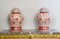 Large 19th Century Chinese Covered Vases in Withe and Red Porcelain, 1850s, Set of 2 2