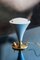 Italienische Mid-Century Tischlampe aus Metall & Glas von Gilardi & Barzaghi 4